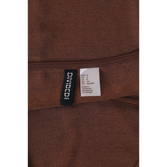 Sz S Divided By H&M Keyhole Cut Out  Sleeveless Mini Dress In Brown GUC - Picture 3 of 4